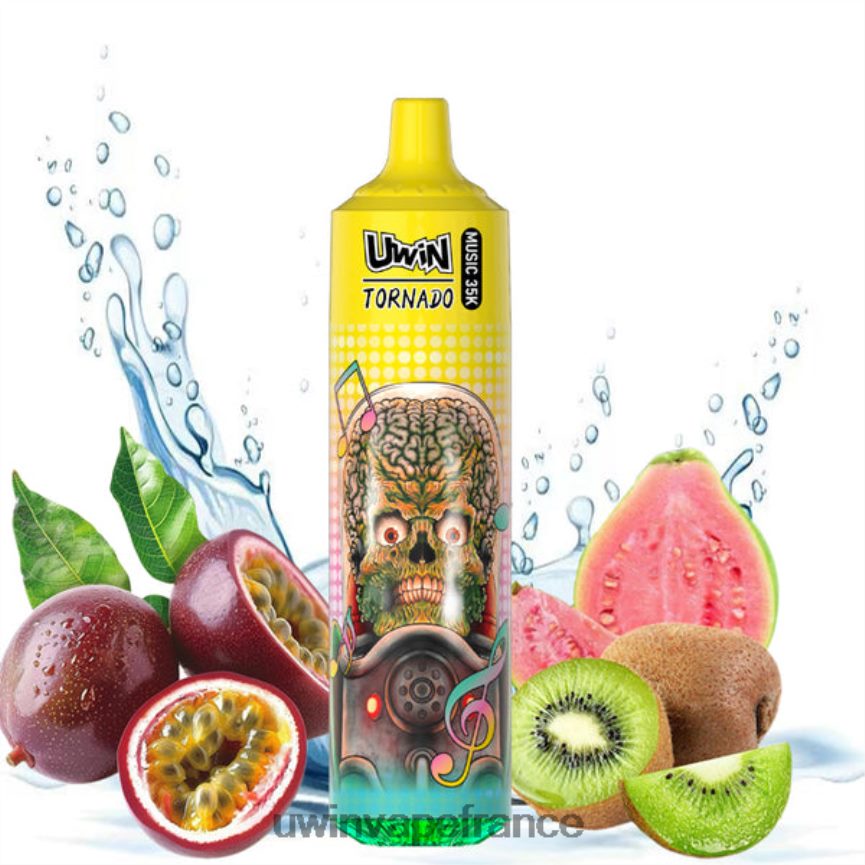Uwin Vape Avis kiwi fruit de la passion goyave | UWIN CRYSTAL vape jetable 35k T4HD0X23