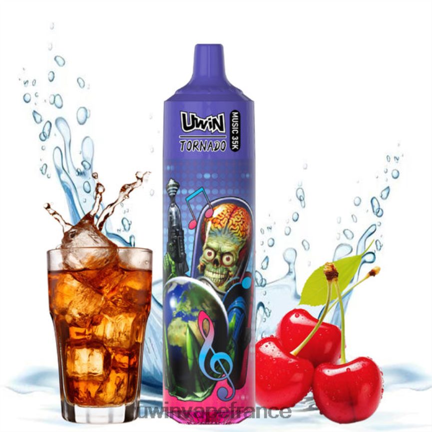 Uwin Vape Rechargeable cola aux cerises | UWIN CRYSTAL vape jetable 35k T4HD0X28